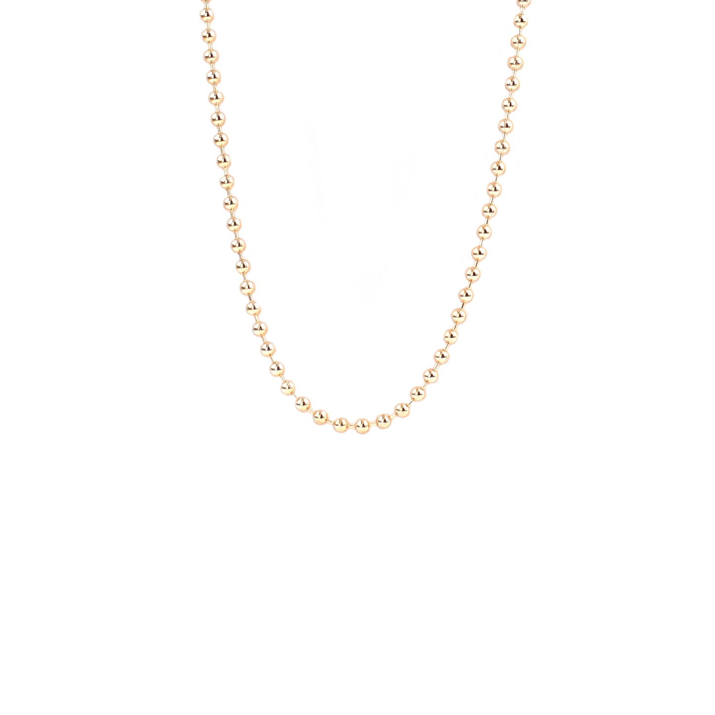 Gold 16" Ball Chain Necklace