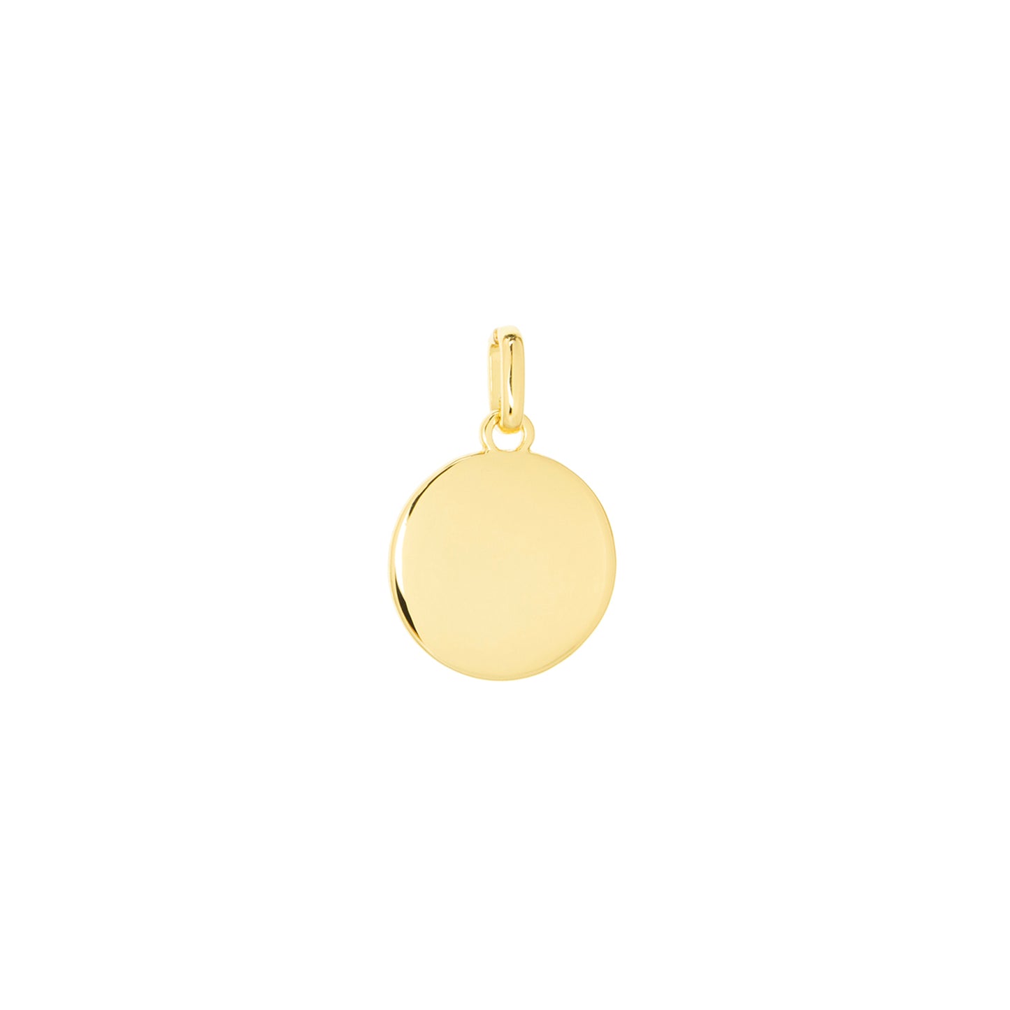Gold Plated Disc Charm