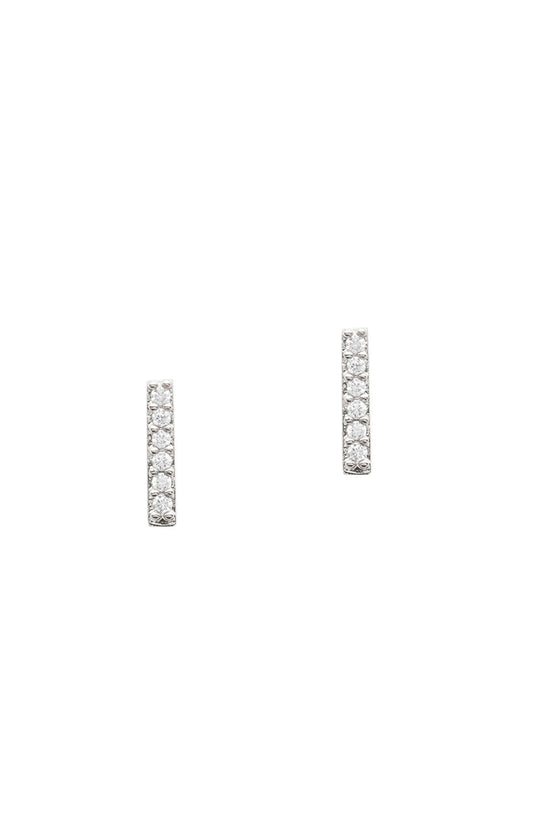 CZ Stick Stud Earring