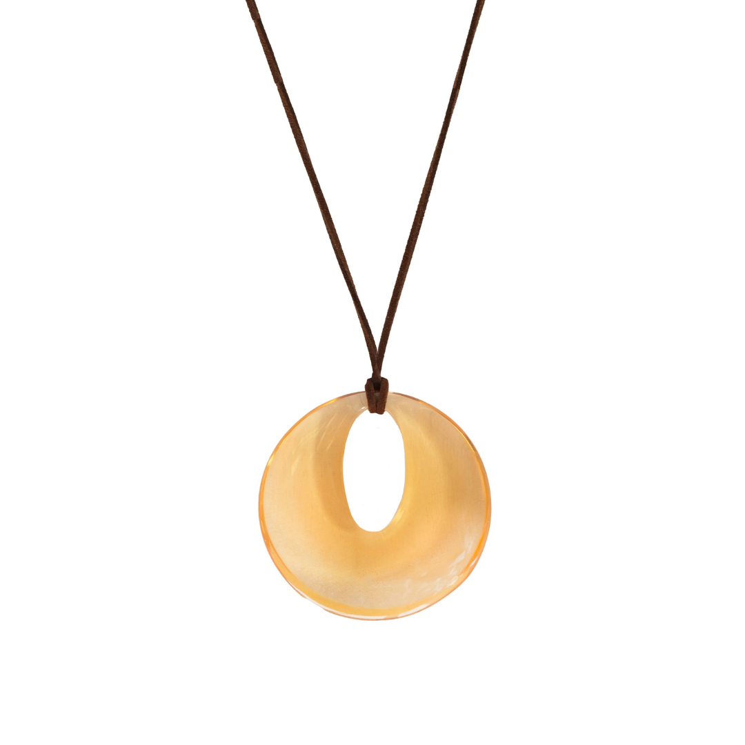 Quinn Suede Pendant Necklace
