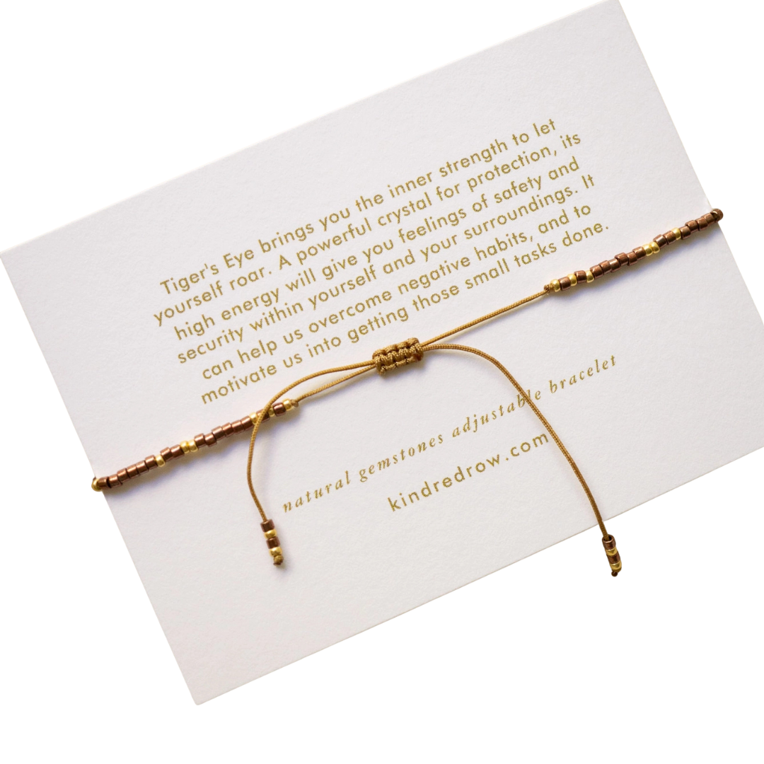 Tigers Eye Healing Gemstone Stacking Bracelet