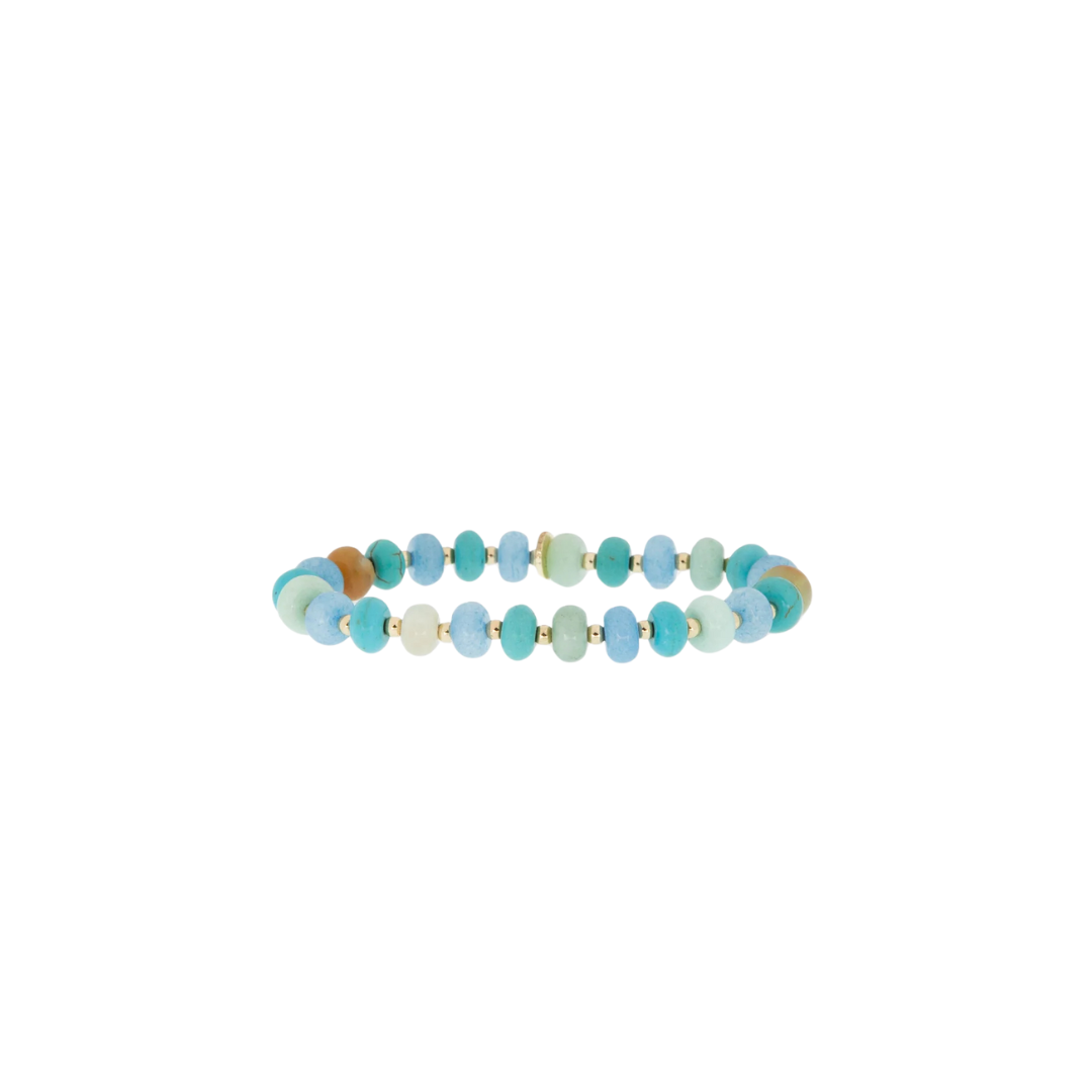 Rondelle Beaded Stretch Bracelet