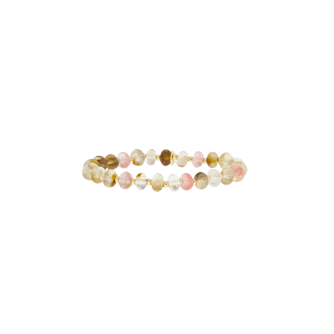 Rondelle Beaded Stretch Bracelet