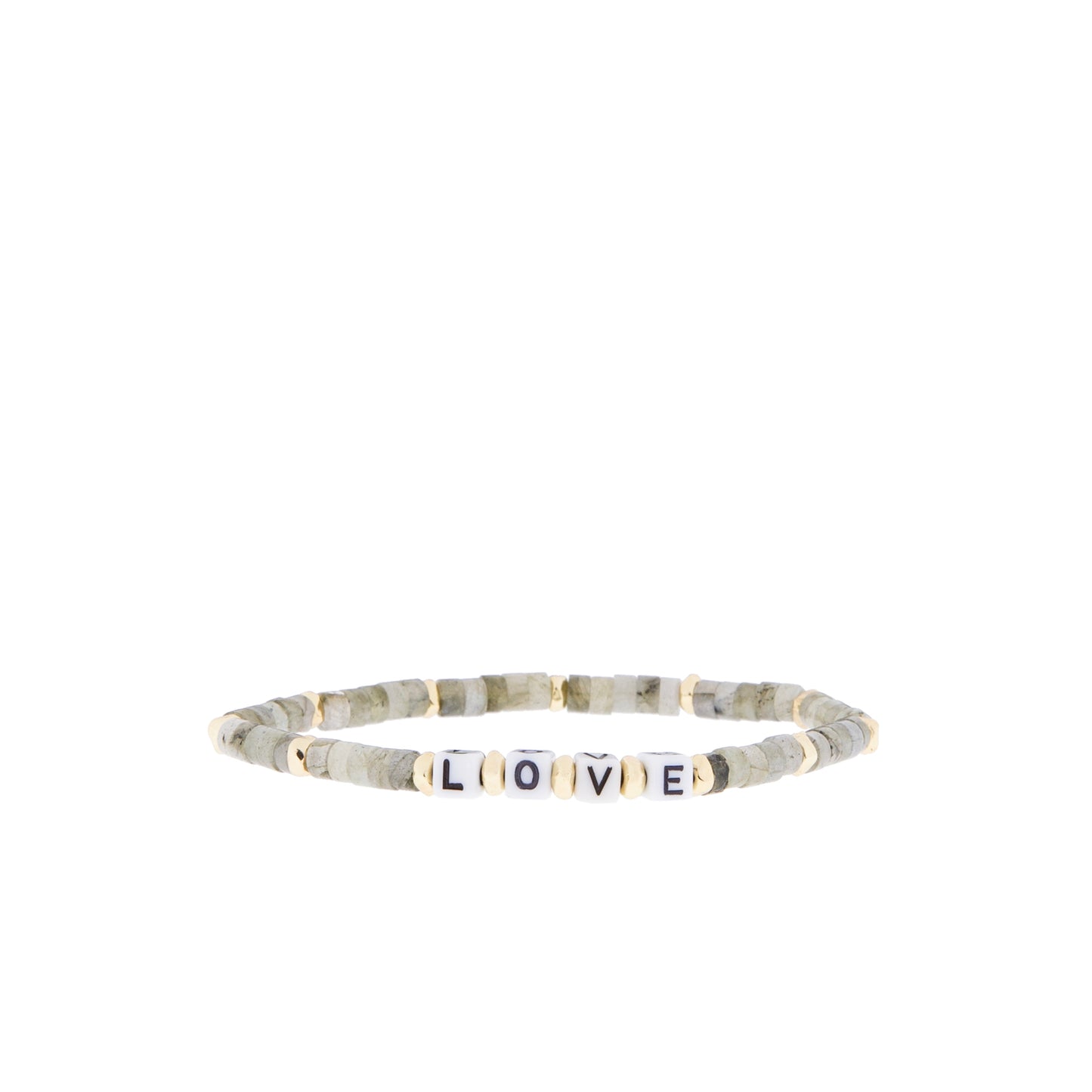 Love Natural Stone Stretch Bracelet