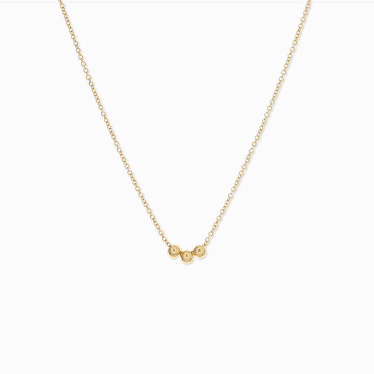 Triple Ball Bead Necklace