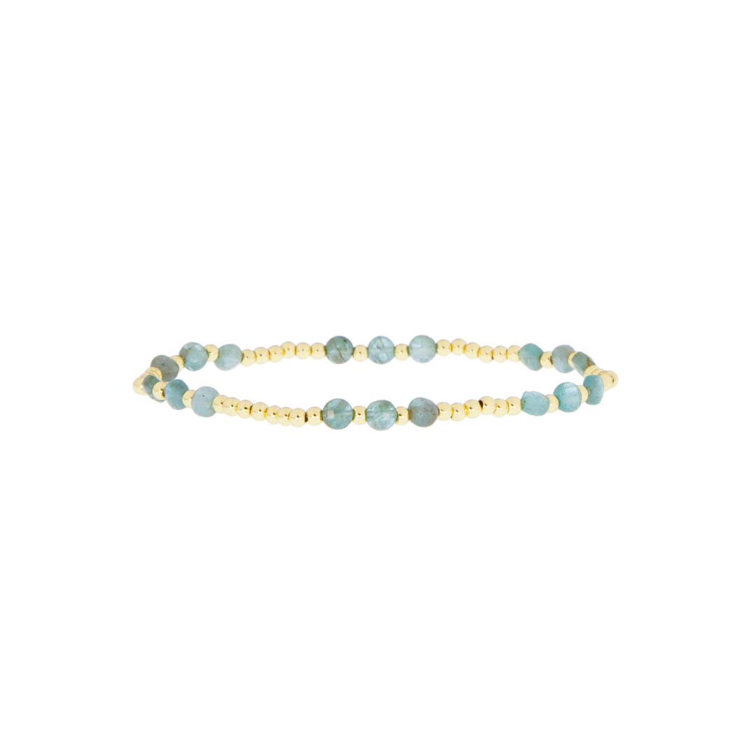 2MM Beaded Stretch Bracelet With Glass Beads