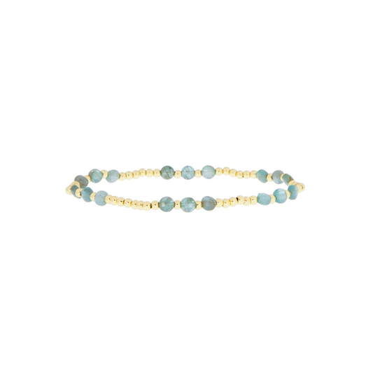 2MM Beaded Stretch Bracelet With Glass Beads