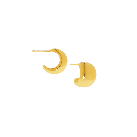 Bold Curve Waterproof Hoop Earring
