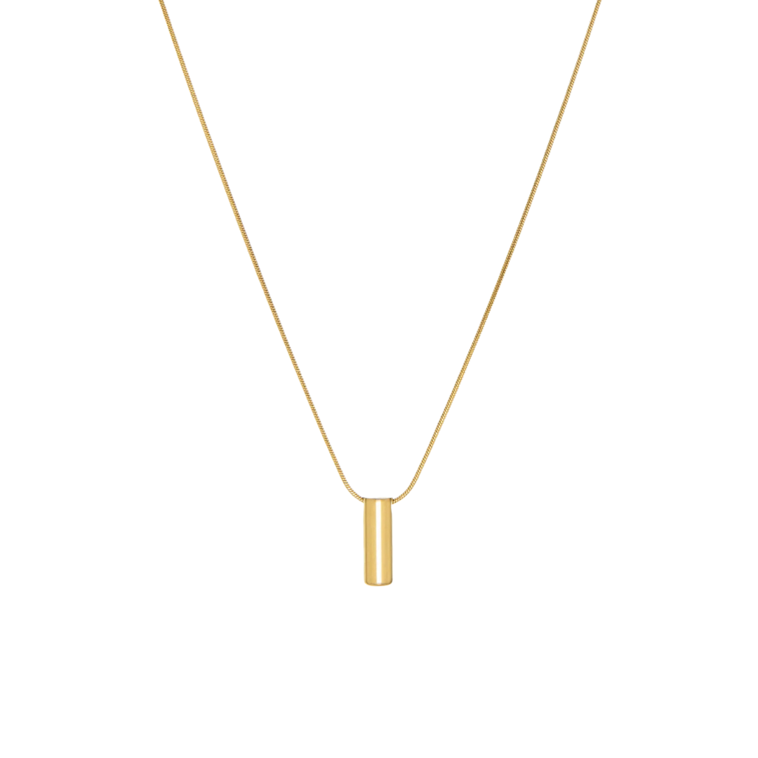 Cylinder Charm Waterproof Necklace