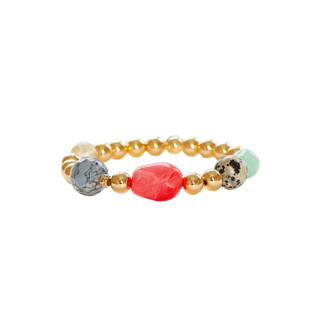 Gemma 6MM Natural Stone Bracelet