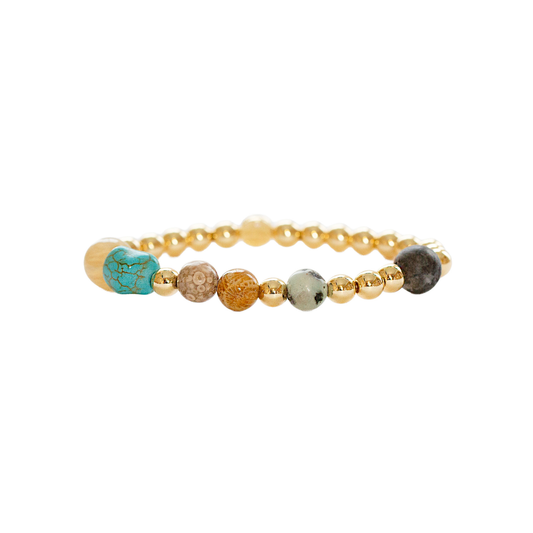 Gemma 4MM Natural Stone Bracelet