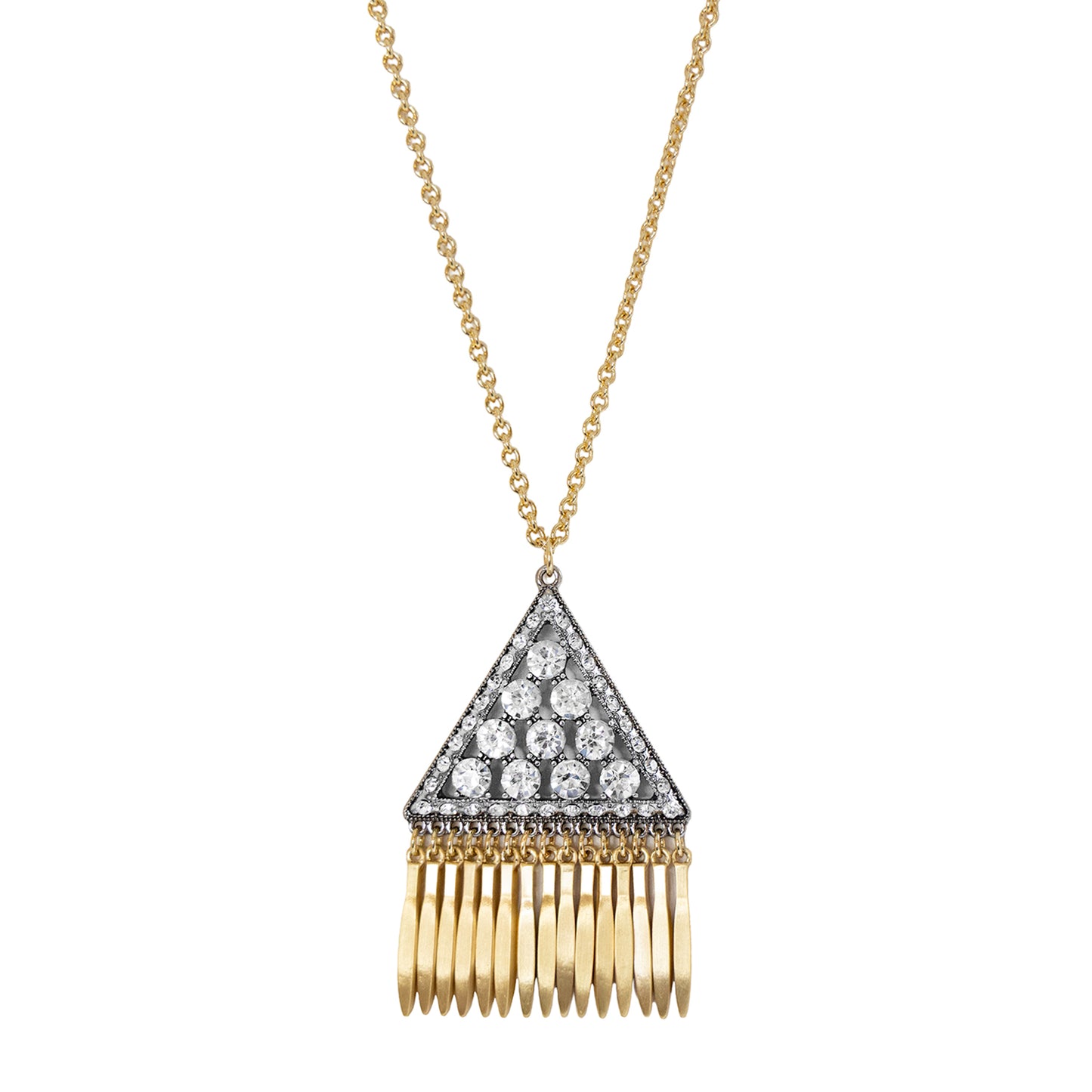 Cleo Fringe Pendant Necklace