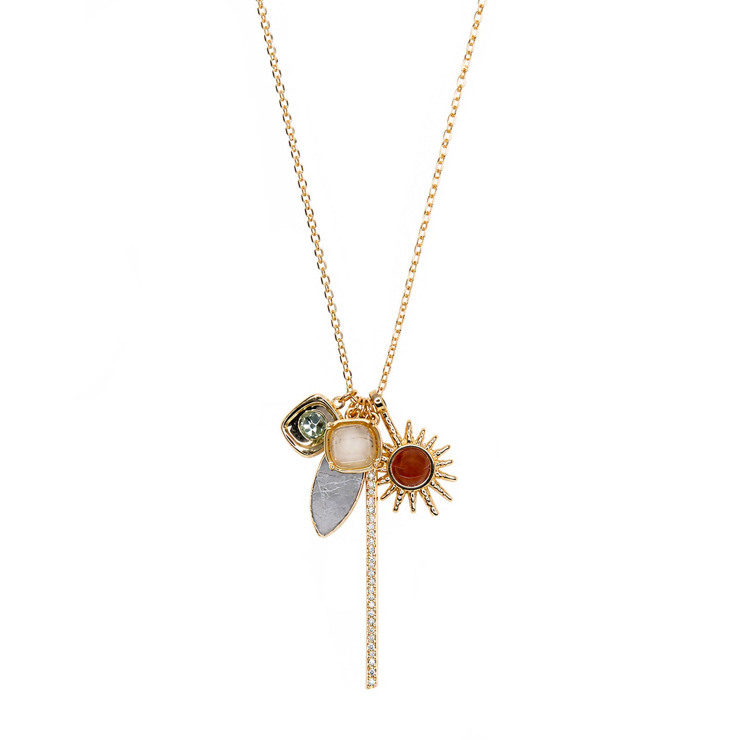 Edie Cluster Charm Necklace