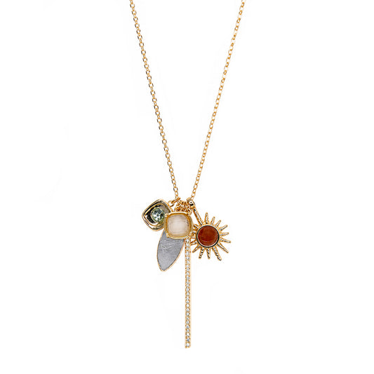 Edie Cluster Charm Necklace