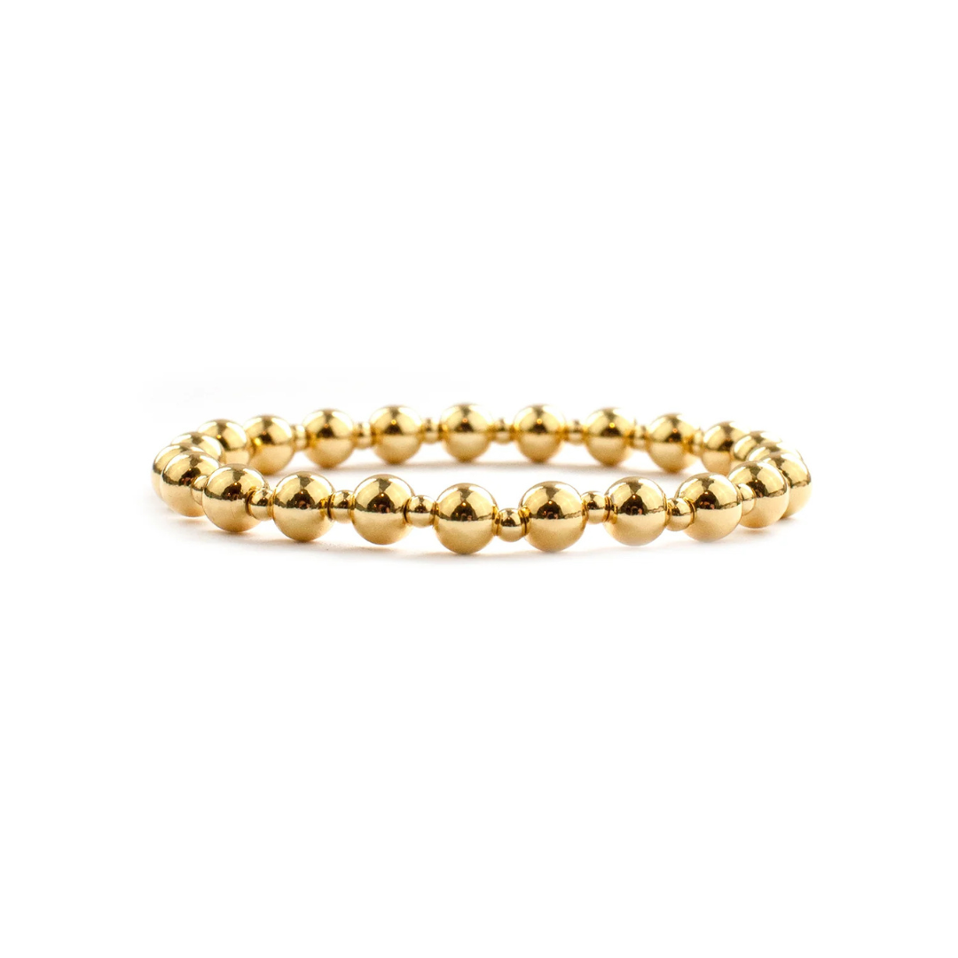 Multi Size Brass Ball Bracelet