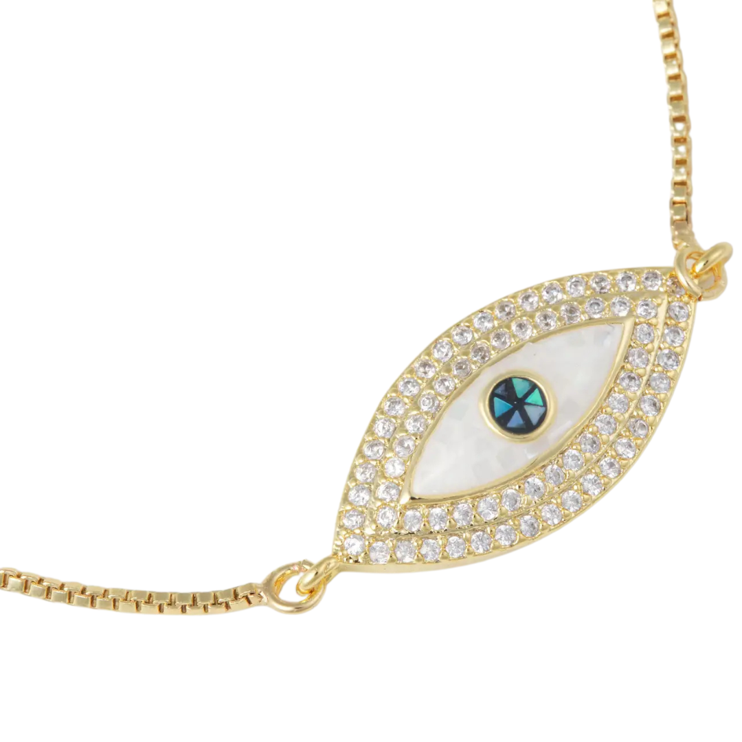 Liv Shimmer Eye Slider Bracelet