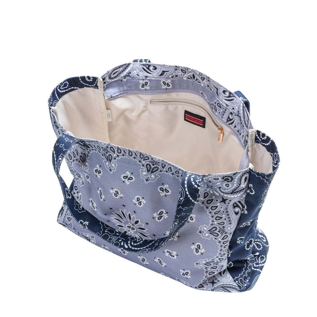 Bailey Bandana Print Canvas Tote Bag