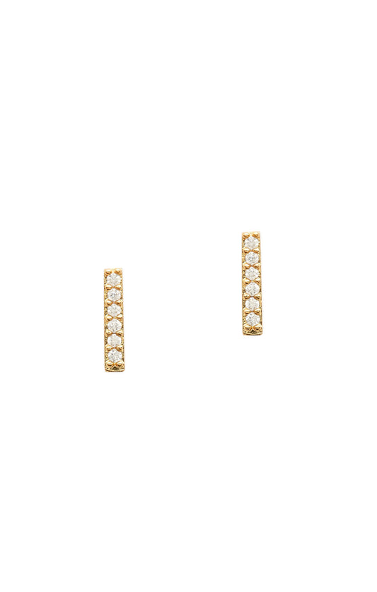 CZ Stick Stud Earring