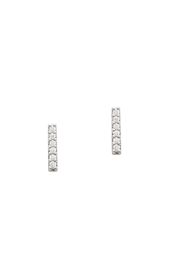 CZ Stick Stud Earring