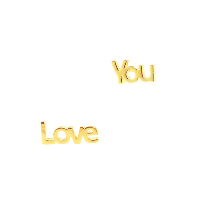 Love You Stud Earrings