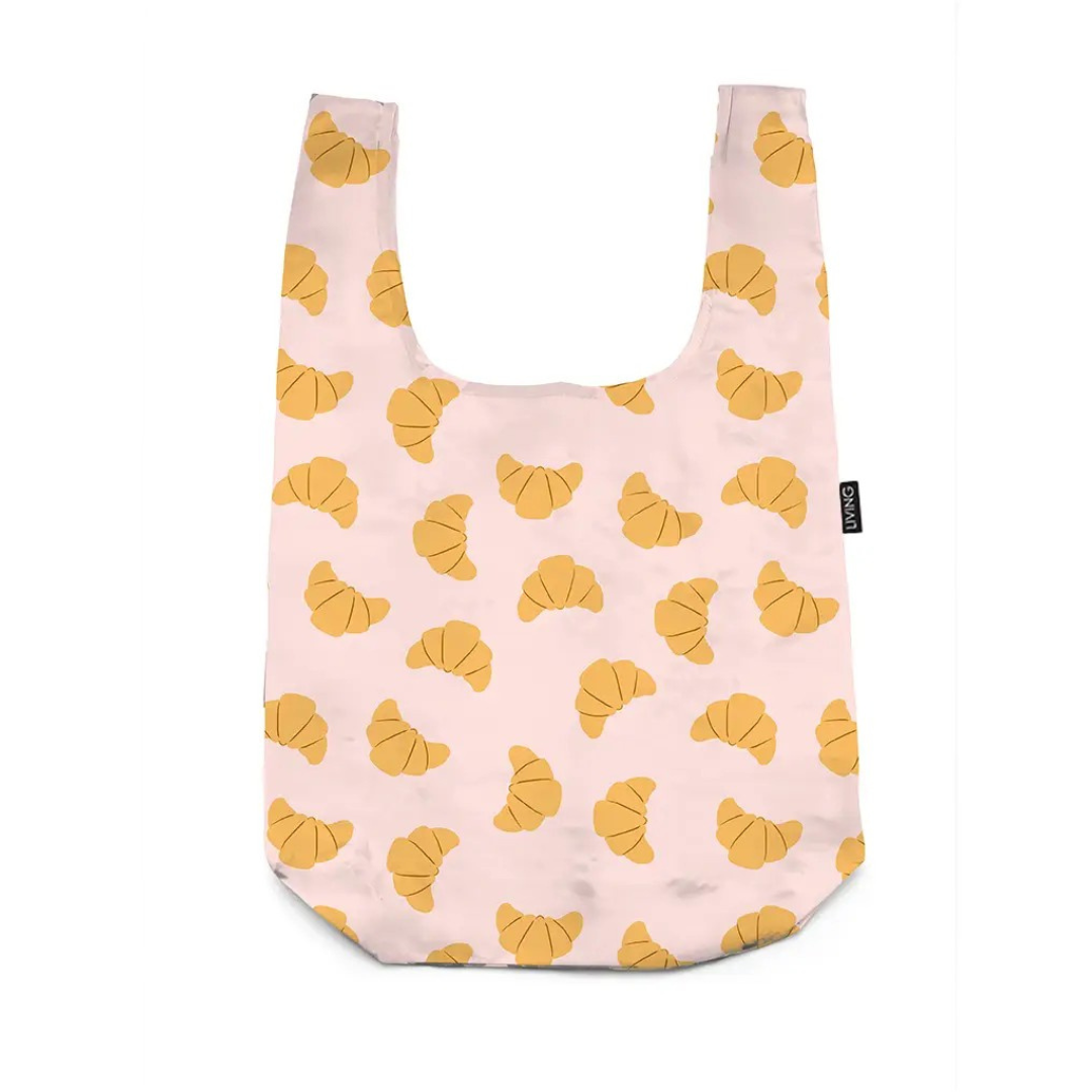 Croissant 2-in-1 Bag Charm & Reusable Shopping Bag