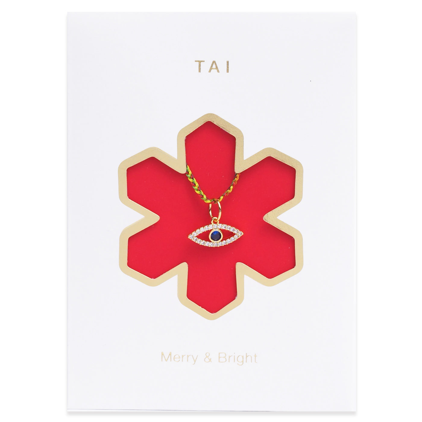 Evil Eye Charm On Cord Necklace