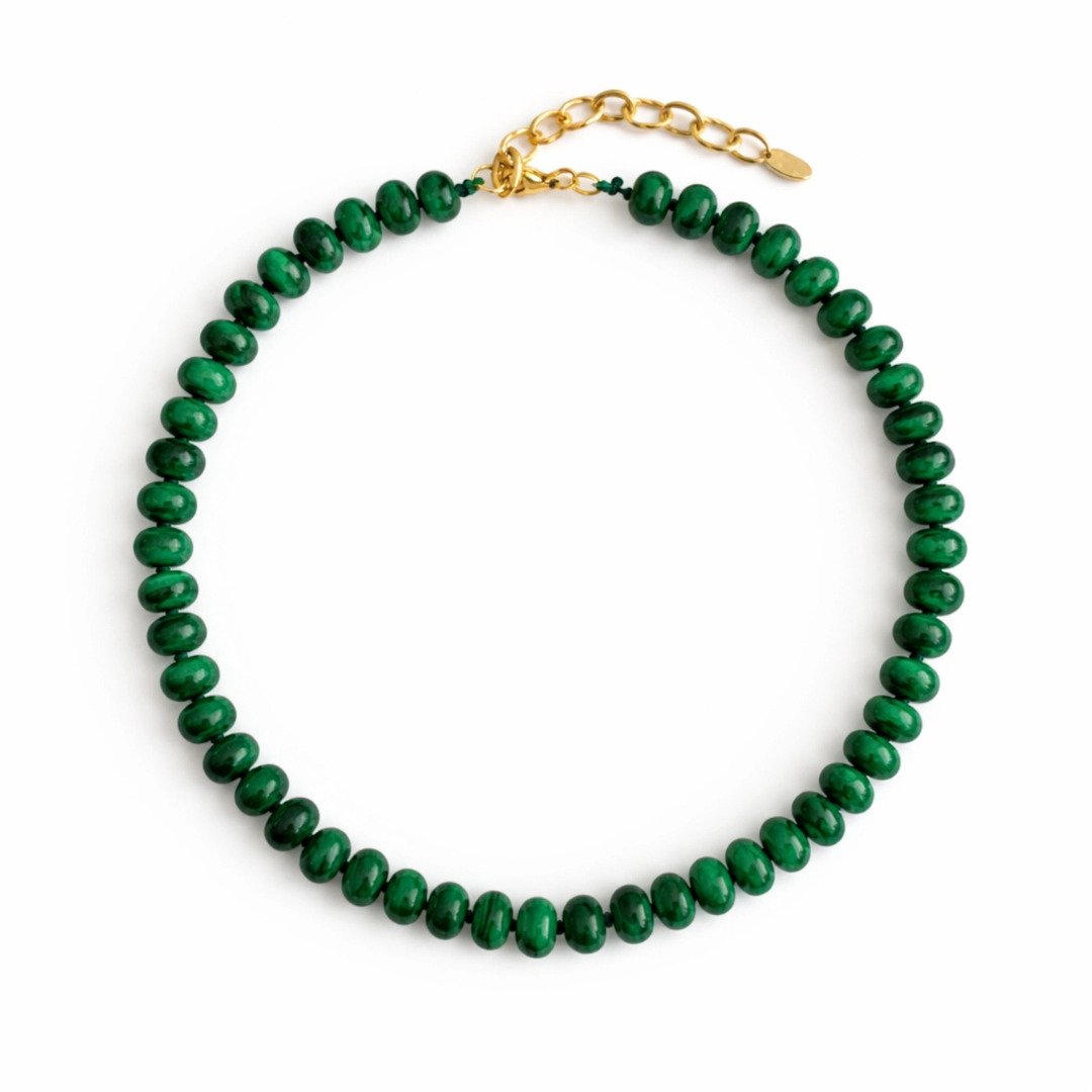 Natural Stone Beaded Necklace
