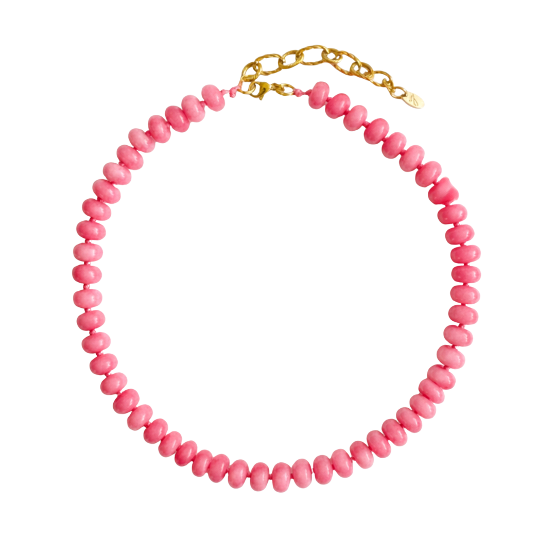 Natural Stone Beaded Necklace