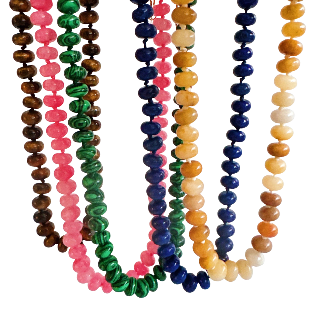 Natural Stone Beaded Necklace