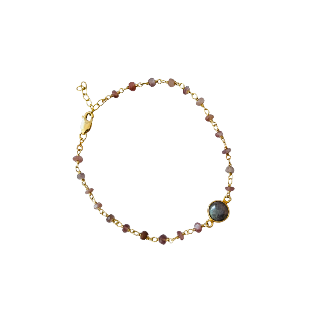 Dayna 2.0 Semi-Precious Wire Wrapped Bracelet