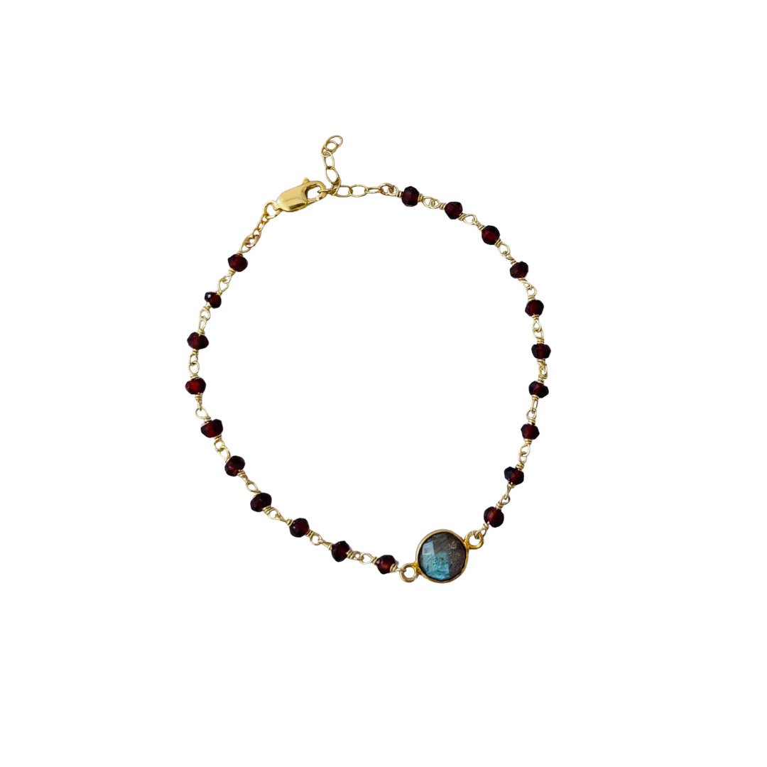 Dayna 2.0 Semi-Precious Wire Wrapped Bracelet