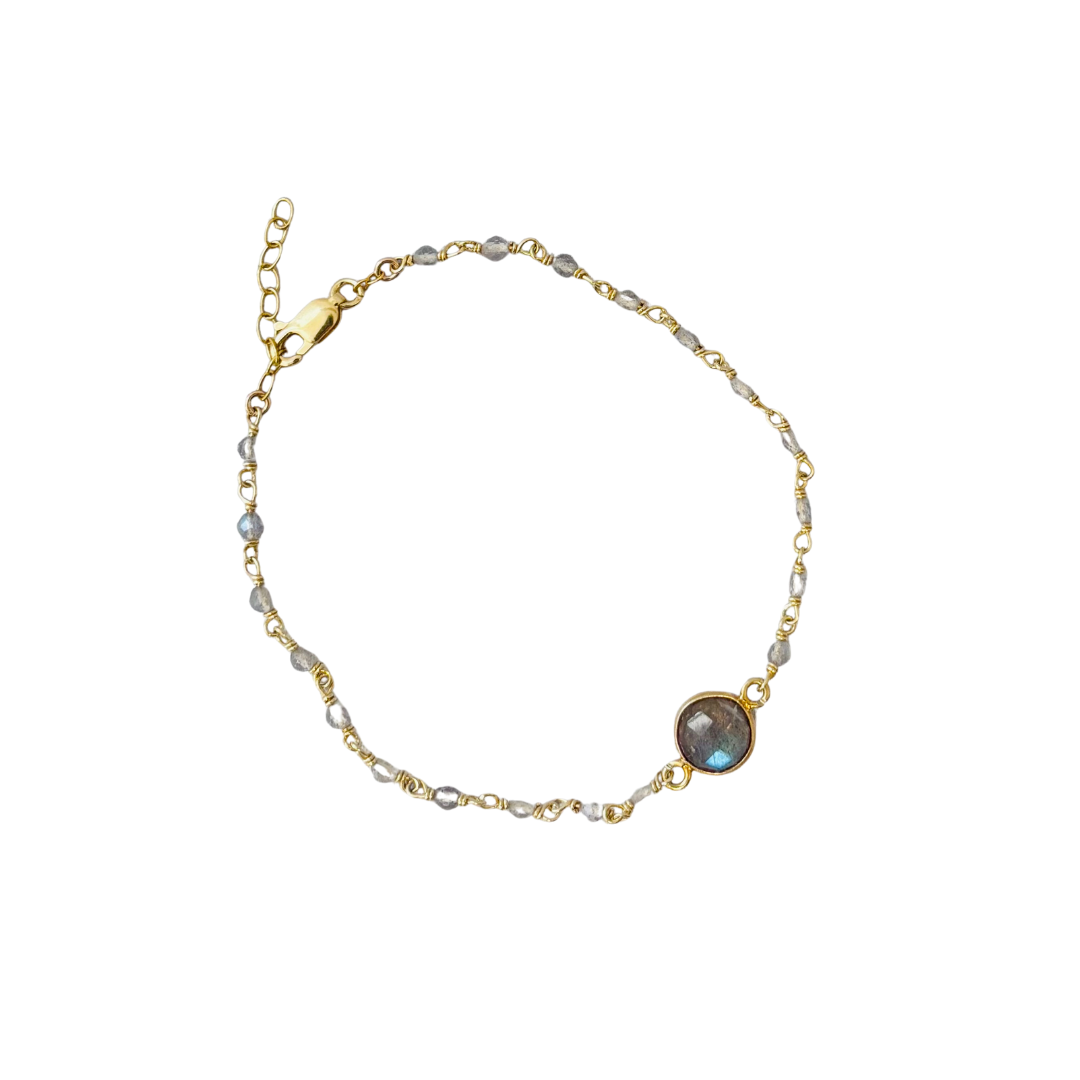 Dayna 2.0 Semi-Precious Wire Wrapped Bracelet