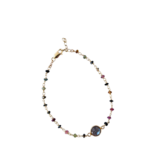 Dayna 2.0 Semi-Precious Wire Wrapped Bracelet