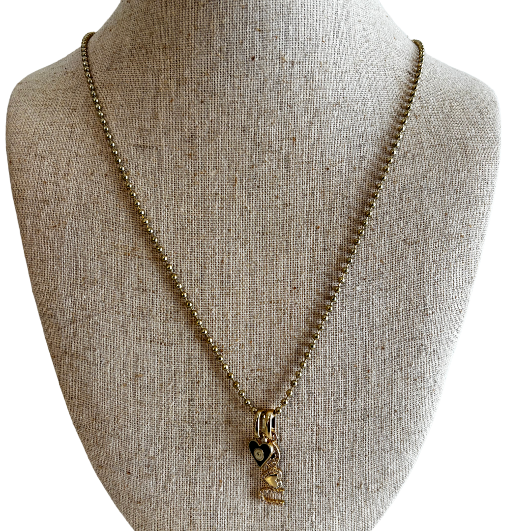 Eye Heart You Charm Necklace