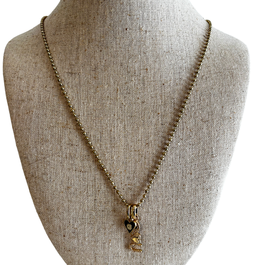 Eye Heart You Charm Necklace