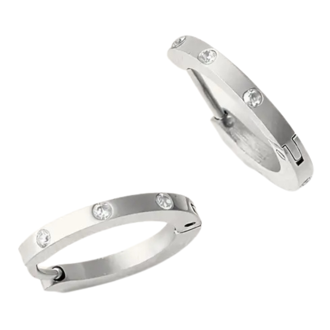 Skinny Corinne Huggie Earrings
