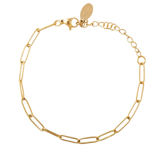 Sasha Waterproof Paperclip Chain Bracelet