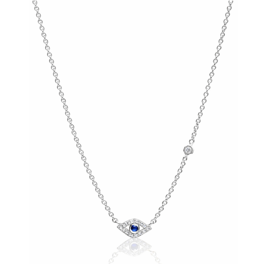 Pave Evil Eye Necklace