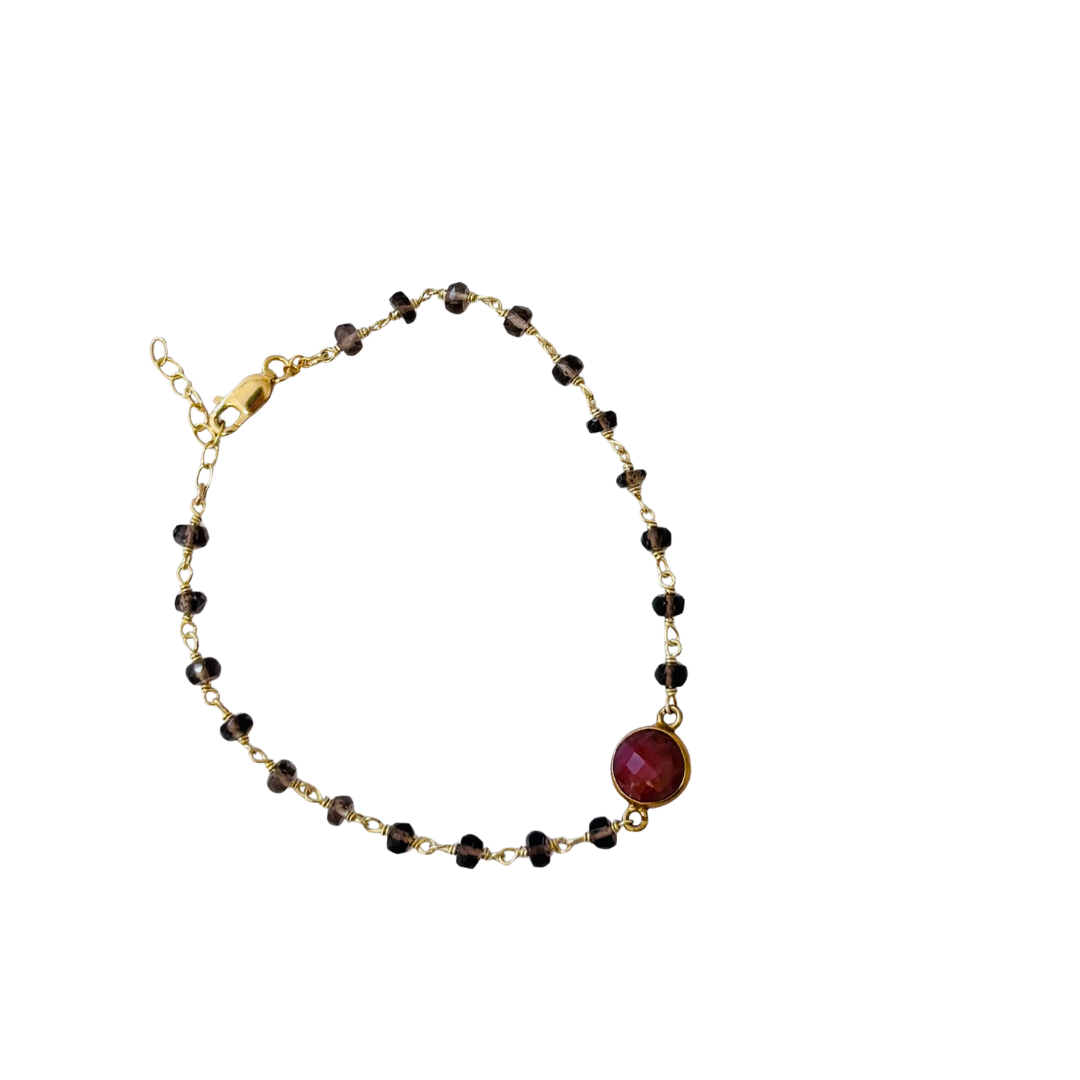 Dayna 2.0 Semi-Precious Wire Wrapped Bracelet