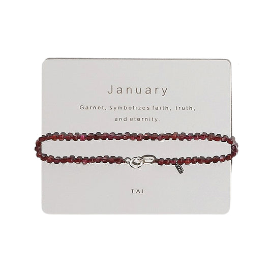 Semi-Precious Birthstone Bracelet