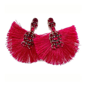 Coral Reef Fringe Statement Earring