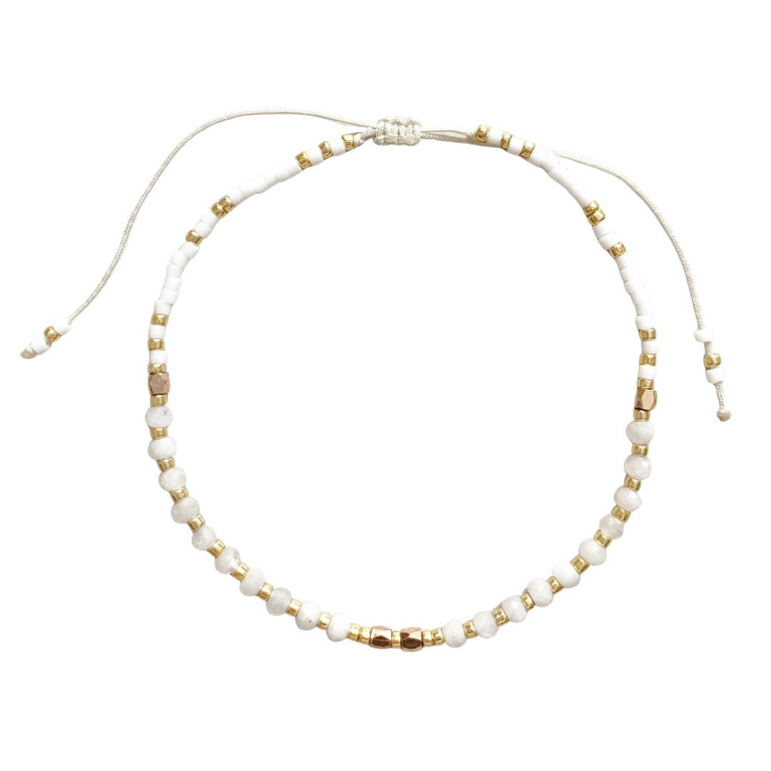 Moonstone Healing Gemstone Stacking Bracelet