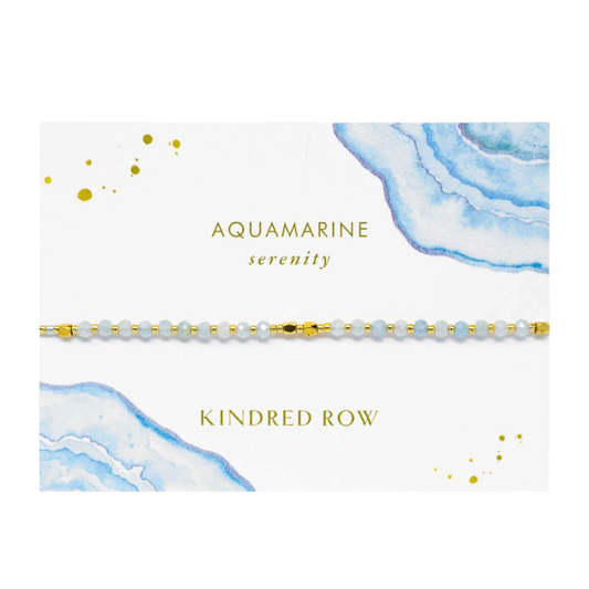Aquamarine Healing Gemstone Stacking Bracelet