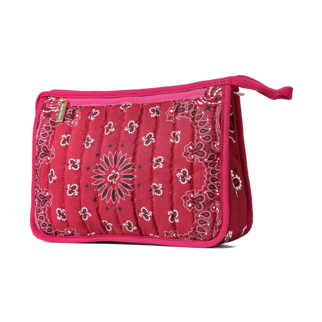 Beau Bandana Print Pouch
