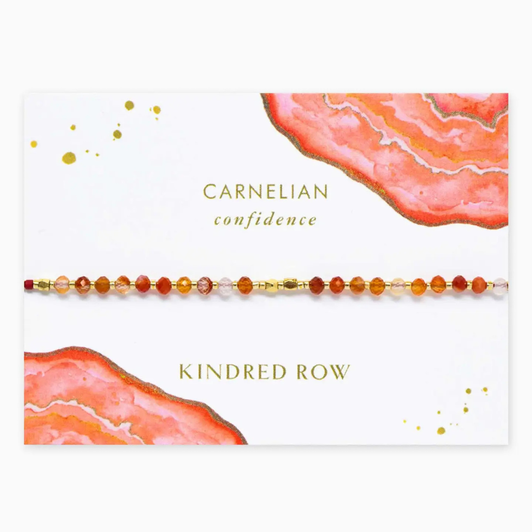 Carnelian Healing Gemstone Stacking Bracelet