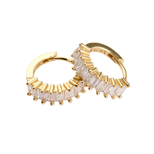 Small Esther Crystal Huggies