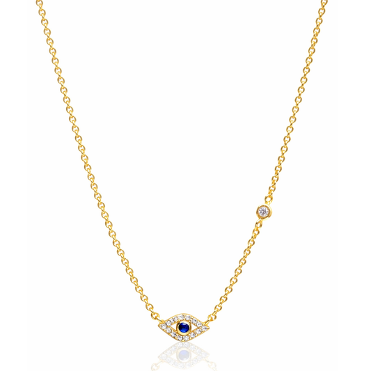 Pave Evil Eye Necklace