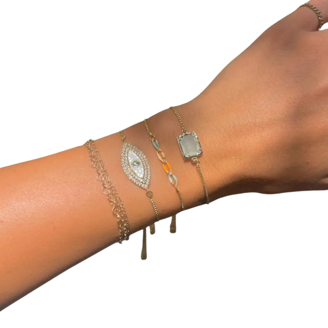 Liv Shimmer Eye Slider Bracelet