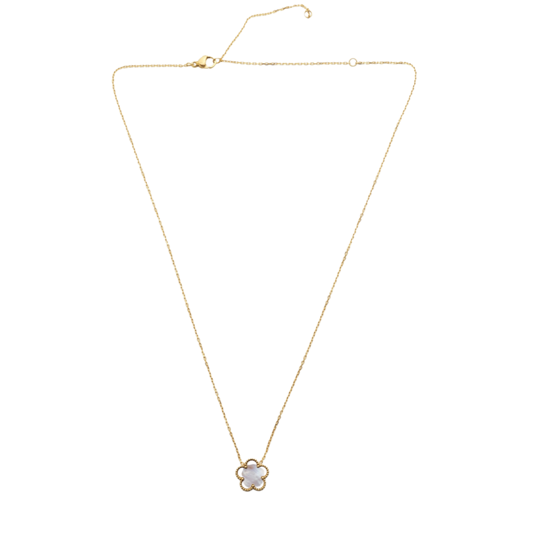 Mother Of Pearl Flora Necklace