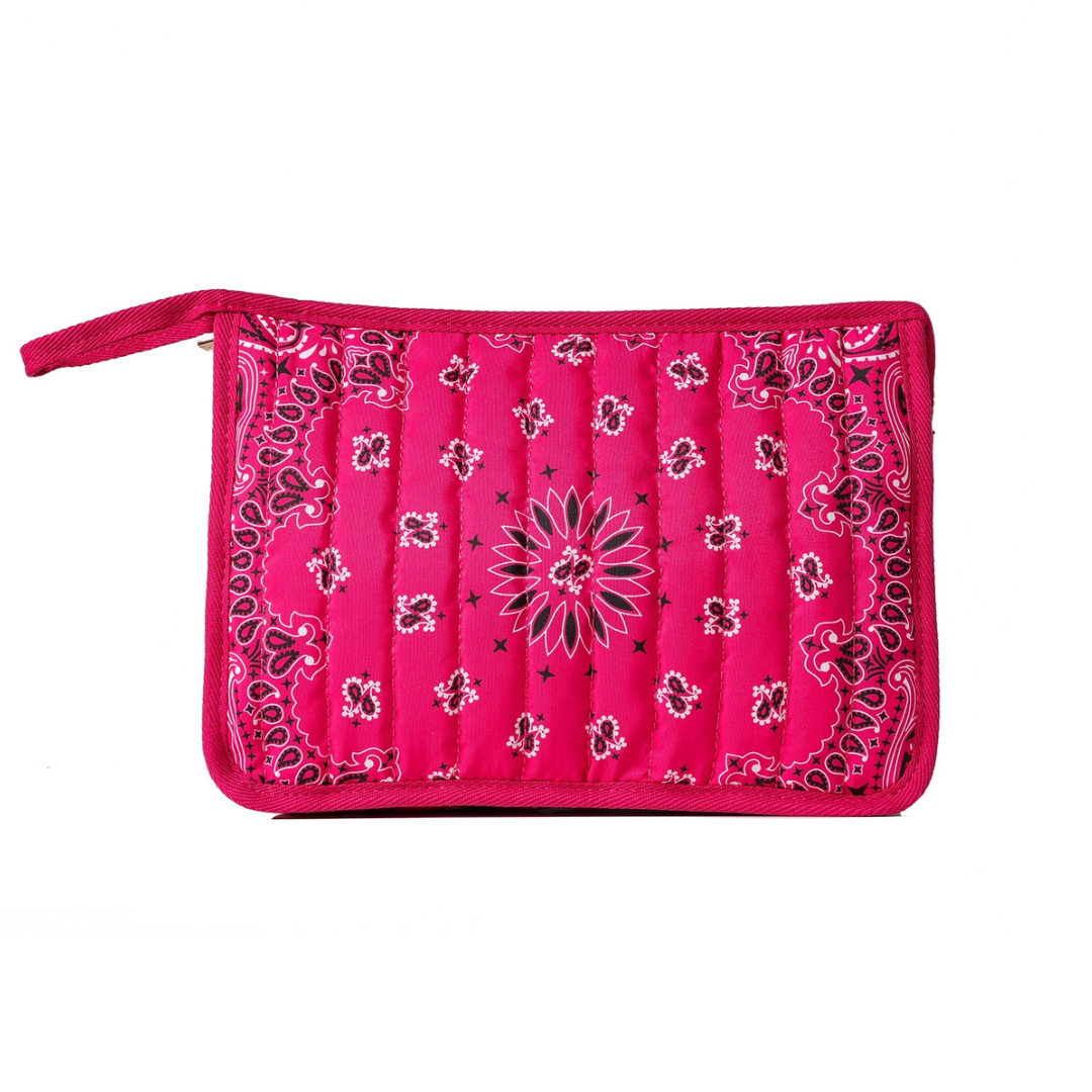 Beau Bandana Print Pouch